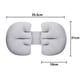 thumbnail image 2 of Almohada lumbar premamá en forma de U gris, 2 of 6