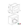 thumbnail image 3 of Microondas Empotrable Tecnolam BIM30INOX 1.1 Pies Acero Inoxidable con Grill 1000W, 3 of 3