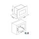 thumbnail image 3 of Microondas Empotrable Tecnolam BIM30INOX 1.1 Pies Acero Inoxidable con Grill 1000W, 3 of 3