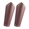 thumbnail image 1 of Brazaletes de Cuero Protectores Yuyangstore Guardia de brazo pulsera marrón, 1 of 8