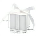 thumbnail image 2 of 30 Pcs White Paper Favor Boxes Square Gift Bags with Ribbons DIY Craft Wrapping Present Boxes Chocolate Candy Small Item Containers for Wedding Home Decor Birthday Party Supplies By Scheam, 2 of 6