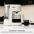thumbnail image 6 of Thyme & Table 12-Cup Programmable Drip Coffee Maker with 60oz Water Reservoir, 4 Brew Modes, and Warming Plate, Sand White, 6 of 13