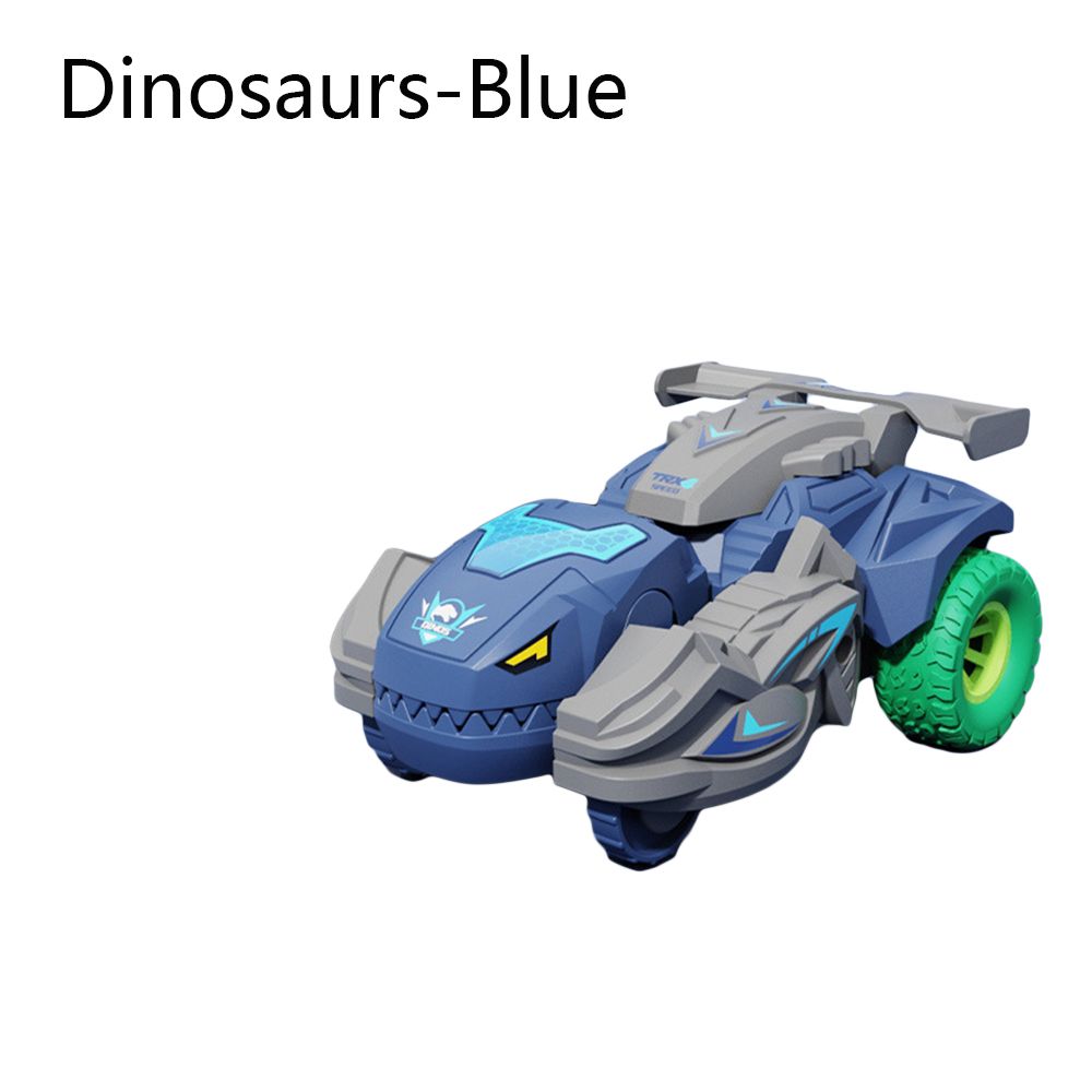 Amazing Children's Toy Transformer Resistant Rotatable Dinosaur Car Impact Deformed Car Model