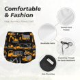 thumbnail image 5 of Running Shorts for Women, yellow excavator Workout Athletic Shorts with Pockets, Lounge Yoga Shorts Women, 5 of 7