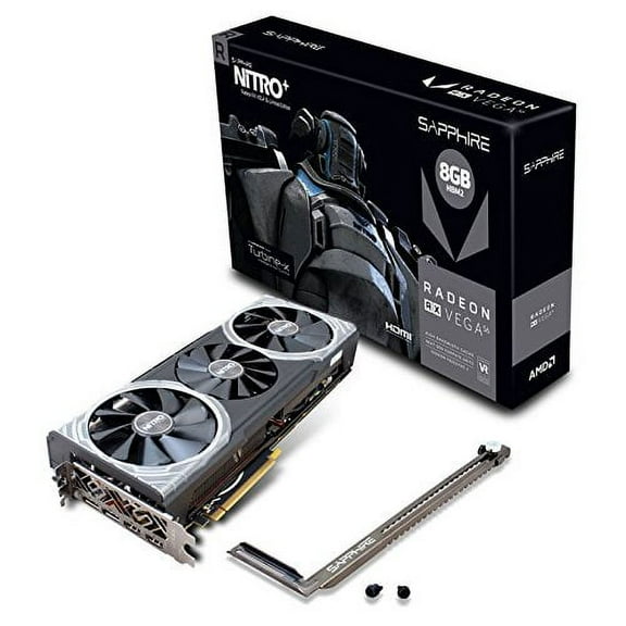 SAPPHIRE NITRO  Radeon RX Vega 56 8GB HBM2 PCI Express 3.0 CrossFireX Support ATX Video Card 100420NT LESR