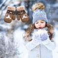 thumbnail image 1 of Fleece Thickened Warm Mittens For Boys And Girls Cute Mittens, 1 of 6