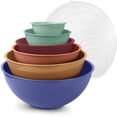 thumbnail image 1 of ZMLEVE Cook with Color Plastic Nesting Mixing Bowls Set with 12 Piece (6 Prep Bowls and 6 Lids), 1 of 7