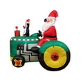 thumbnail image 4 of 5.3 Foot Tall Christmas Inflatable Santa Claus Drive Tractor with Penguin LED Lights Outdoor Indoor Holiday Decorations Blow up Lawn Inflatables Home Family Decor Yard Decoration, 4 of 5