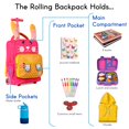 thumbnail image 3 of Mochila enrollable TWISE Side-Kick Preschool para niños Rabbit, 3 of 7