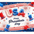 thumbnail image 4 of Patriotic Design Happy Presidents Day Decorative Polyester Banner for National Celebration Indoor Outdoor Events, 4 of 8