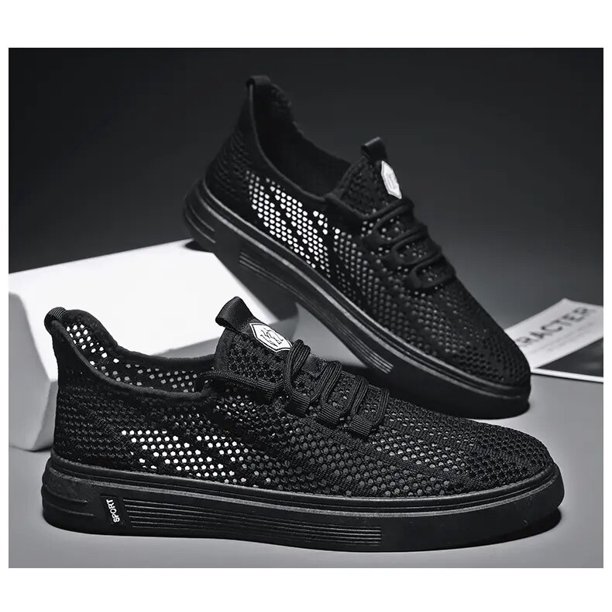 ¡Novedad de 2023! Zapatillas blancas para Hombre, zapatos de alta calidad para Hombre, Zapatillas informales de verano transpirables de malla para caminar, Tenis para Hombre43 Gao Jinjia LED