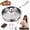 11.8In, variant on Titanium Pans for Cooking, Nonstick Frying Pans with Lid, No Coating Hammered Cookware Even Heating, Non-Toxic,Ultra-Durable,Scratch-Resistant, Compatible with All Cooktops (9.4In)