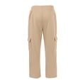 thumbnail image 6 of UDAUDU Men's Casual Cargo Sweatpants Baggy Elastic Waist Storage Pockets Soft Sweat Pants Trousers for Streetwear Loungewear Beige 3XL, 6 of 9