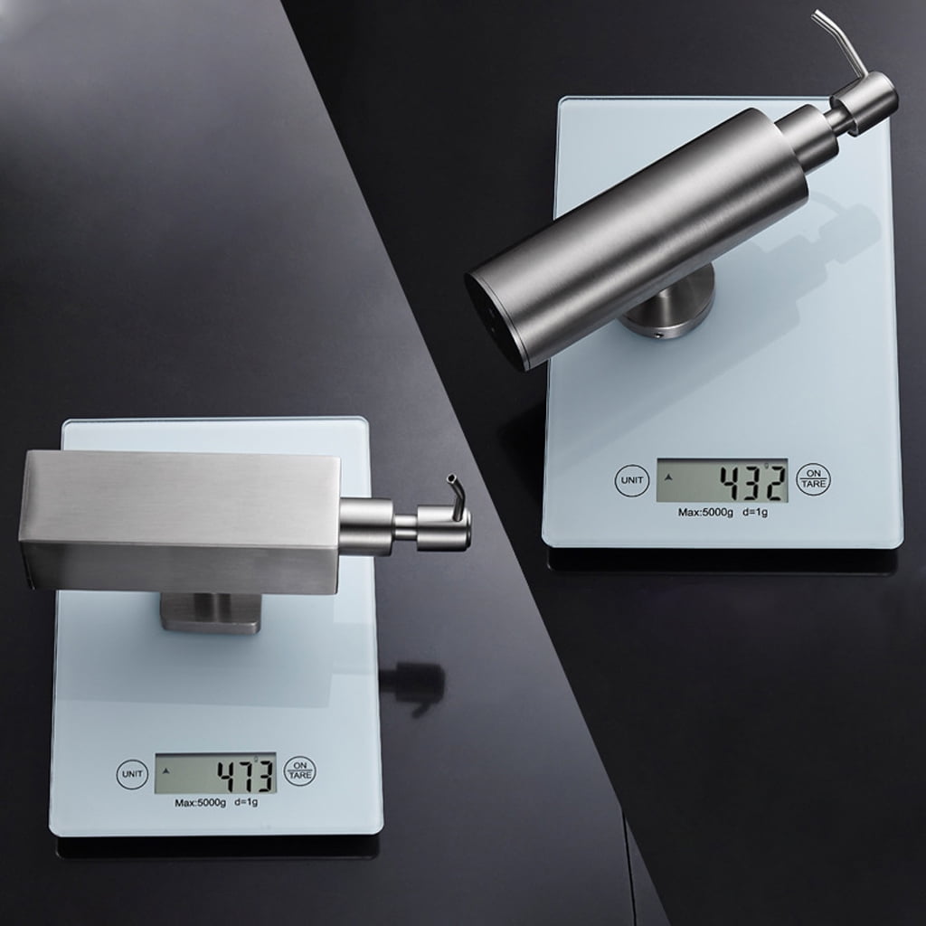 Stainless Steel Brushed Finish Soap Dispenser Bathroom Shampoo Box Soap Container Wall Mounted Soap Dispenser