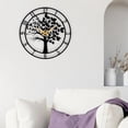 thumbnail image 1 of Reloj de Metal Macarena Reloj de pared Grande silencioso negro, 1 of 8