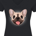 thumbnail image 4 of Inktastic French Bulldog Dog Women's V-Neck T-Shirt, 4 of 5