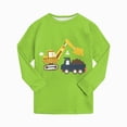 thumbnail image 5 of TOWED22 Toddler Boy Girl Fall Winter Clothes 2Pcs Long Sleeve Print Round Neck Pullover Sweatshirt Sweatpants Cozy Outfit Set(Green,6-7 Y), 5 of 7