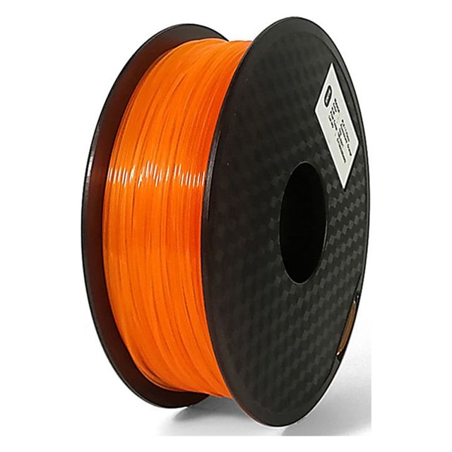 Kearding Recambio de filamento de impresora 3D de 1,75mm para oficina en casa, 190-220 ℃, filamentos PLA antiobstrucción, accesorio para Impresoras 3D Naranja