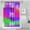 Purple and Pink Checkered Pattern, variant on Blue and Purple Checkered Pattern Modern Waterproof Shower Curtain Set with 12 Hooks, Washable Decorative Bathroom Shower Curtain