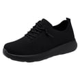 thumbnail image 3 of Rokment Women's Walking Driving Nursing Shoes Breathable Comfortable Mesh Memory Foam Slip on Tennis Running Sneakers for Women Outdoor Activities Black Size 6, 3 of 6