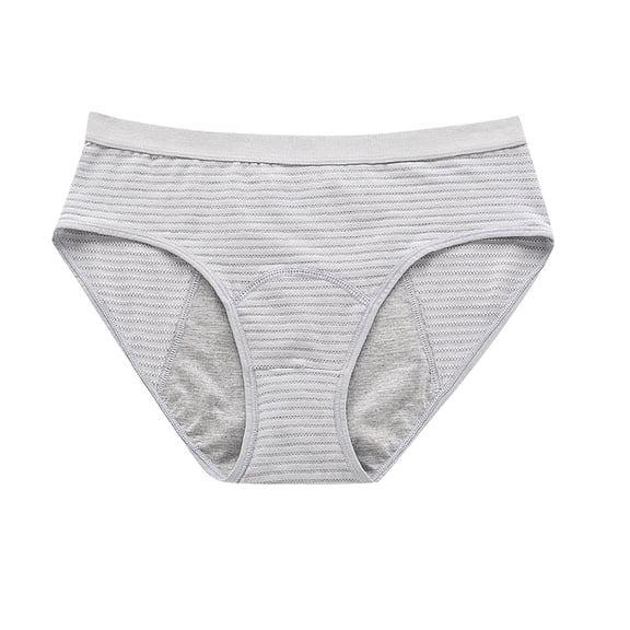 GlTpooo Women's Incontinence Underwear High Absorbency Period Cotton Underwear Heavy Flow Leakproof Panties Postpartum Menstrual Protective Briefs Gray XS