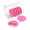 Pink, variant on Ezy Dose Weekly (7-Day) Daily Pill Case ,Compact Round Containers with Flexible Lids and Removable Compartments, 3 Times a Day, Soft Rainbow