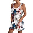 thumbnail image 1 of Romper for Women, Polyester Casual One-Shoulder Jumpsuit with Pockets, Solid Color Summer Short Sleeve Rompers for Daily Wear and Parties, 1 of 7