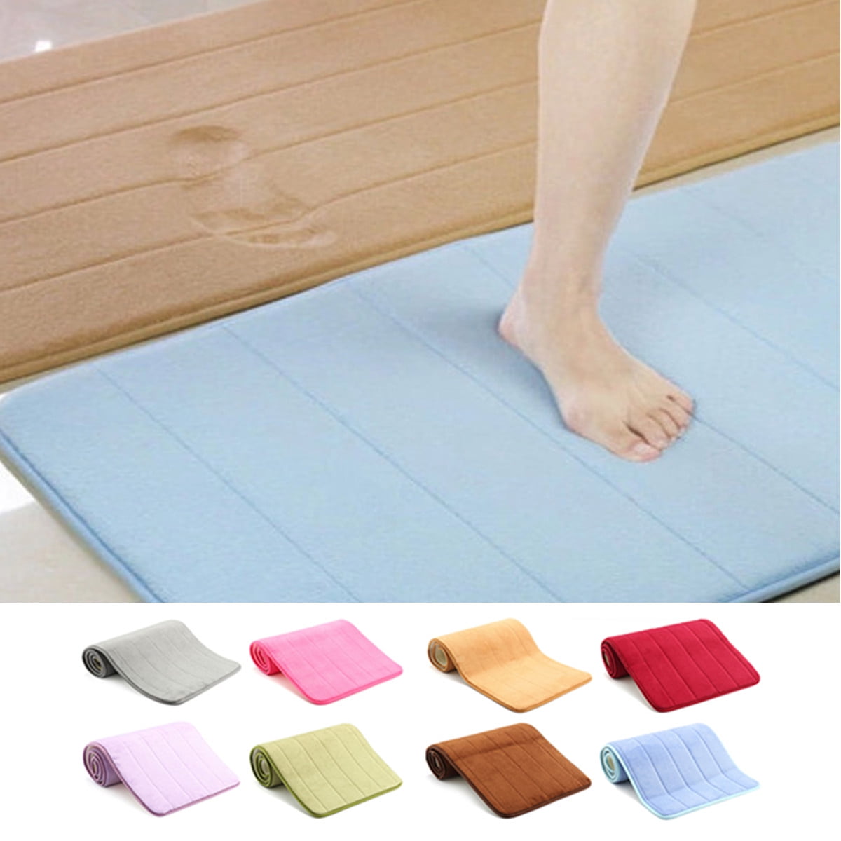 47 X16 Soft Memory Foam Door Mat Bathroom Bedroom Kitchen
