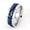 Blue, variant on 925 Silver Plated Anxiety Women's Rings Fidget Ring Spinner Stress Relief Band-Silver-10