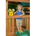 thumbnail image 4 of Mountain View Playset with Tarp Roof, Monkey Bars, Climbing Wall & Slide, 4 of 6
