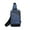 Blue, variant on Crossbody Sling Backpacks Sling Bag for Men Women, Shoulder Backpack Chest Bags with USB Charger Port Blue