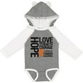 thumbnail image 3 of Inktastic Leukemia Cancer Hope Love Strength Boys or Girls Long Sleeve Baby Bodysuit, 3 of 5