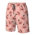 thumbnail image 4 of Fotbe Smiling Pink Pumpkins Trajes de Baño Estampados para Hombre, Shorts de Verano de Secado Rápido, Ropa de Playa, Bañadores-3X-Large, 4 of 6