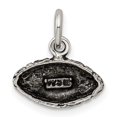 thumbnail image 3 of Sterling Silver Antiqued Football Charm, 3 of 4