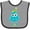 Heather and Black, variant on Inktastic Blue Monster Boys or Girls Baby Bib