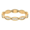 0.25 CT Round Cut Natural Diamond Eternity Ring in Gold for Women & Girls, 14K Yellow Gold, US 13.00