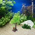 thumbnail image 2 of Minkissy 1Pack Decorative Aquatic Plants Plastic Tree Shape for Fish Tank Landscaping 10.2x6.7in Green, 2 of 4