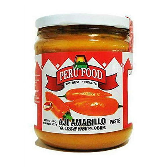 Peru Food Aji Amarillo Pasta SIN PICANTE Sazonador - Hot Yellow Pepper Paste NON SPICY Seasoning - 7.5oz Jar