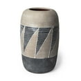 thumbnail image 2 of Grey and Brown Ceramic Vase, 2 of 2