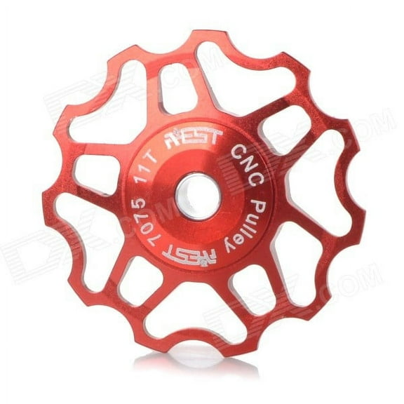 AEST 11T Aluminum Alloy Rear Derailleur Upper/Lower Wheel Pulley for Shimano/SRAM (RED-1)