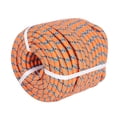 thumbnail image 3 of SEBLAFF 32 Strand 1/2 inch Arborist Rigging Rope, 150 FT Braided Polyester Rope, Heavy Duty Thick Rope, High Strength Bull Rope for Swing, Camping, Garding (Orange, Blue, Black), 3 of 6