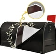 thumbnail image 5 of Monogrammed P Magnetic Mailbox Cover Mailbox Cover Magnetic Mailbox Wraps Post Letter Box Cover Garden Standard, 5 of 6