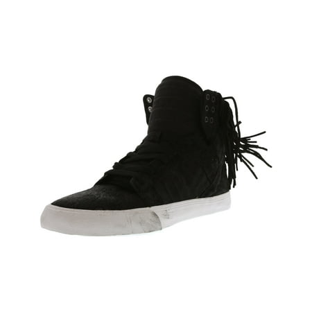 Supra Women's Skytop Black / Zebra-White High-Top Fabric Skateboarding Shoe -