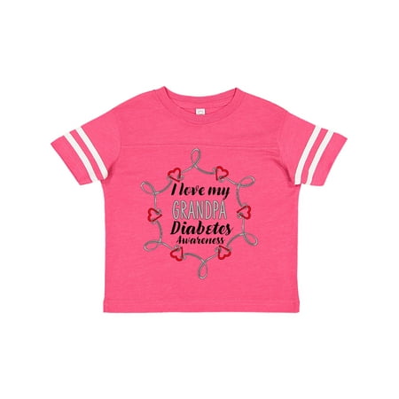 

Inktastic I Love My Grandpa Diabetes Awareness Gift Toddler Boy or Toddler Girl T-Shirt