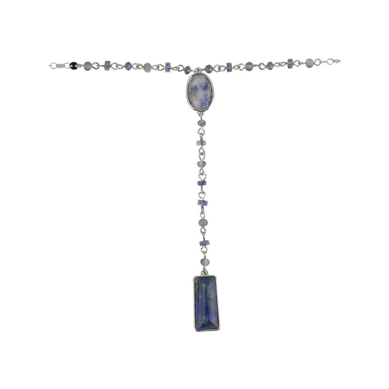 The Pioneer Woman Long Layered Y-Necklace with Blue Crystal The Pioneer Woman Long Layered Y-Necklace with Blue Crystal