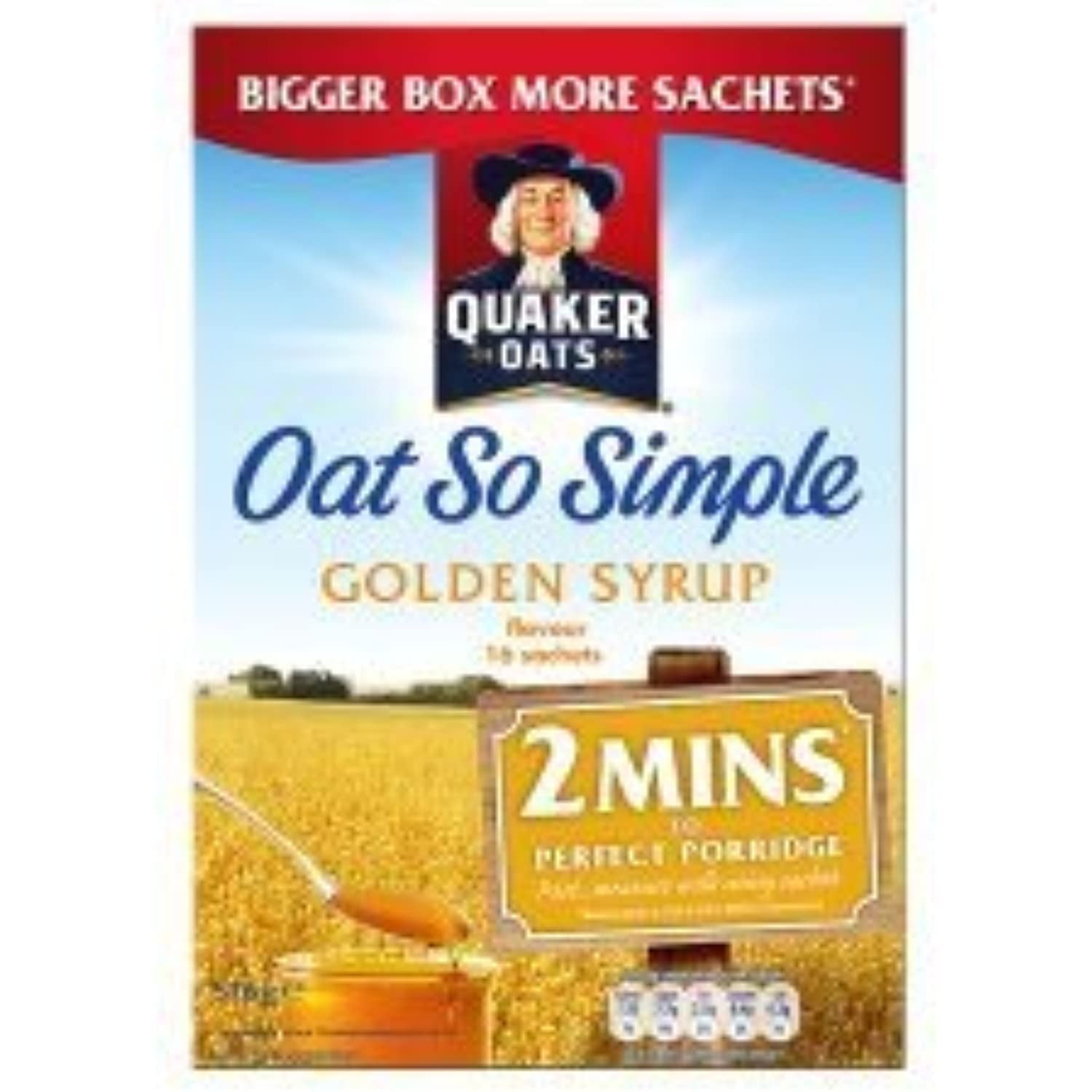Quaker Oats Oat So Simple Golden Syrup Porridge 16 X 36G