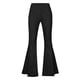 thumbnail image 5 of Amzcrzy Leggings Acampanados Mujer S-2XL - Yoga, Cintura Alta Sin Costura Delantera, Muy Elásticos Cómodos, Color Liso, Bolsillos Negro, 5 of 6