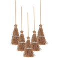 thumbnail image 1 of 5Pcs Mini Hand-woven Broom Dollhouse Decor Broom Lovely Broom Props for Decor, 1 of 4