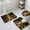 Yellow, variant on Brown Trees Bath Mat 3 Piece Bathroom Rug Set, Forest Art Decor Spring Summer Nature Leaf Non Slip Bath Rug Contour Mat and Toilet Lid Cover, Absorbent Shower Mats Soft Bath Rugs and Mats Sets