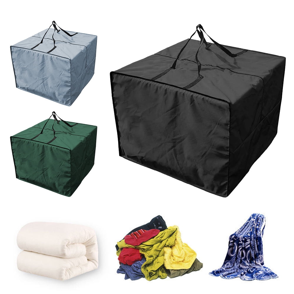 OROMYO Square Outdoor Furniture Storage Bags with Handles and Zipper